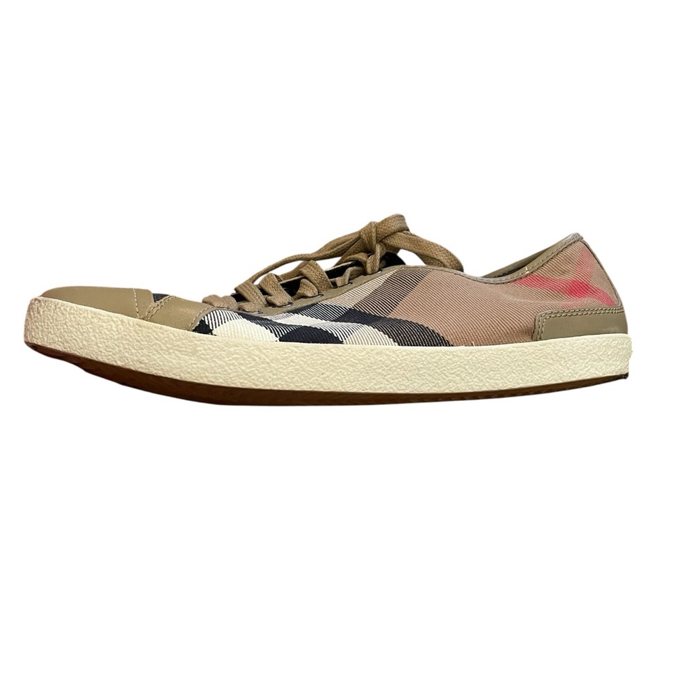 Burberry Nova Check Pattern Canvas Sneakers - Picture 10 of 15